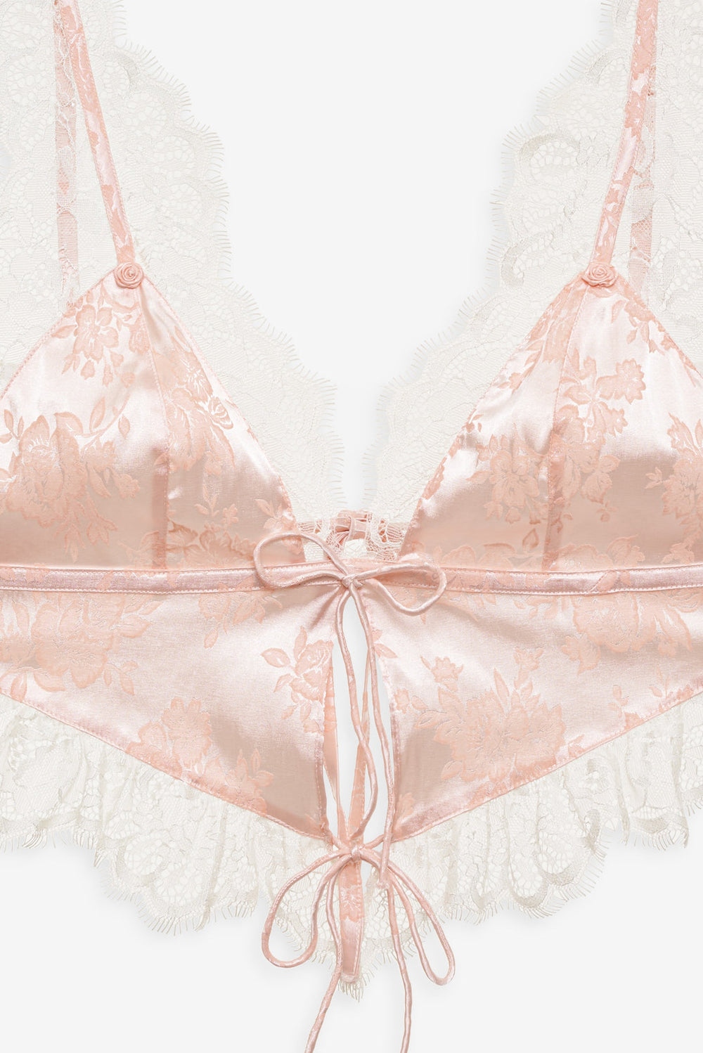 Women Audrey Jacquard Top - Peach