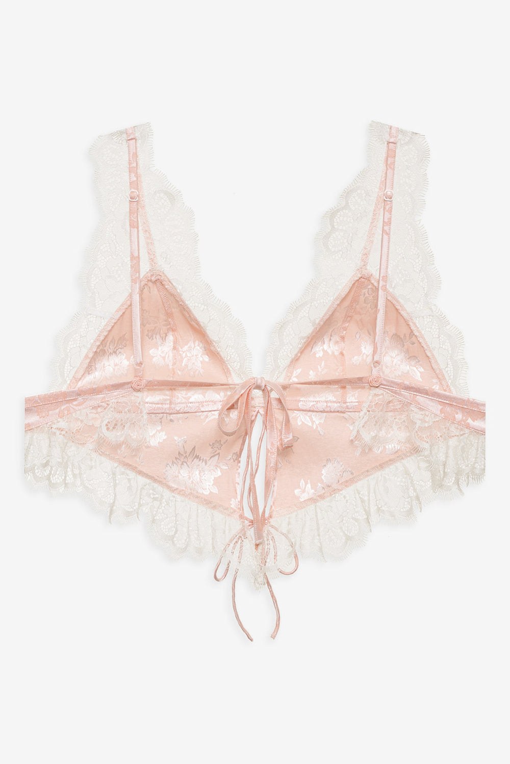 Women Audrey Jacquard Top - Peach