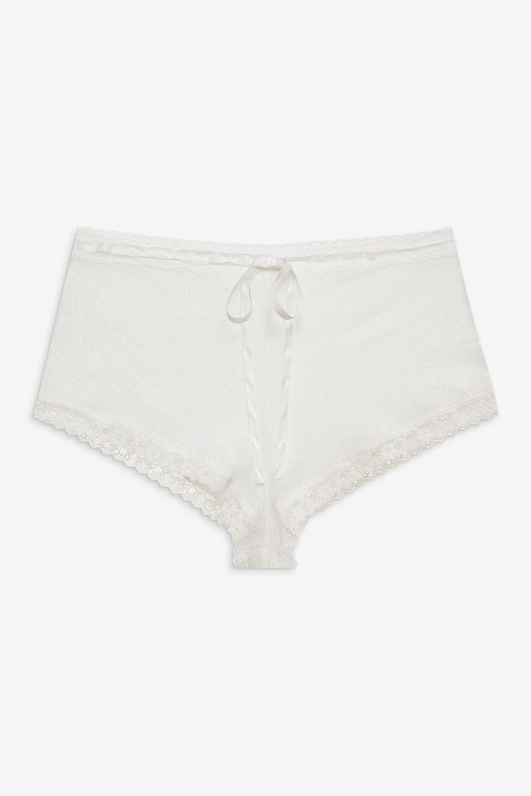 Women Antique Store Lace Shorts - White