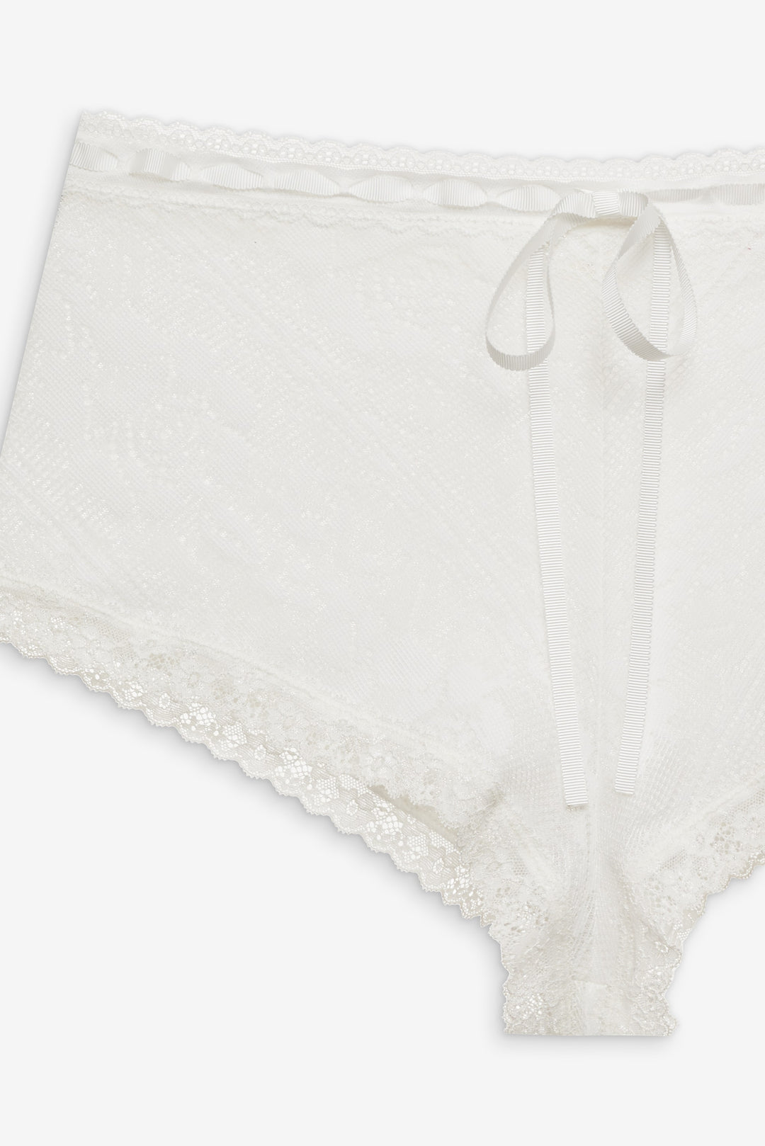 Women Antique Store Lace Shorts - White