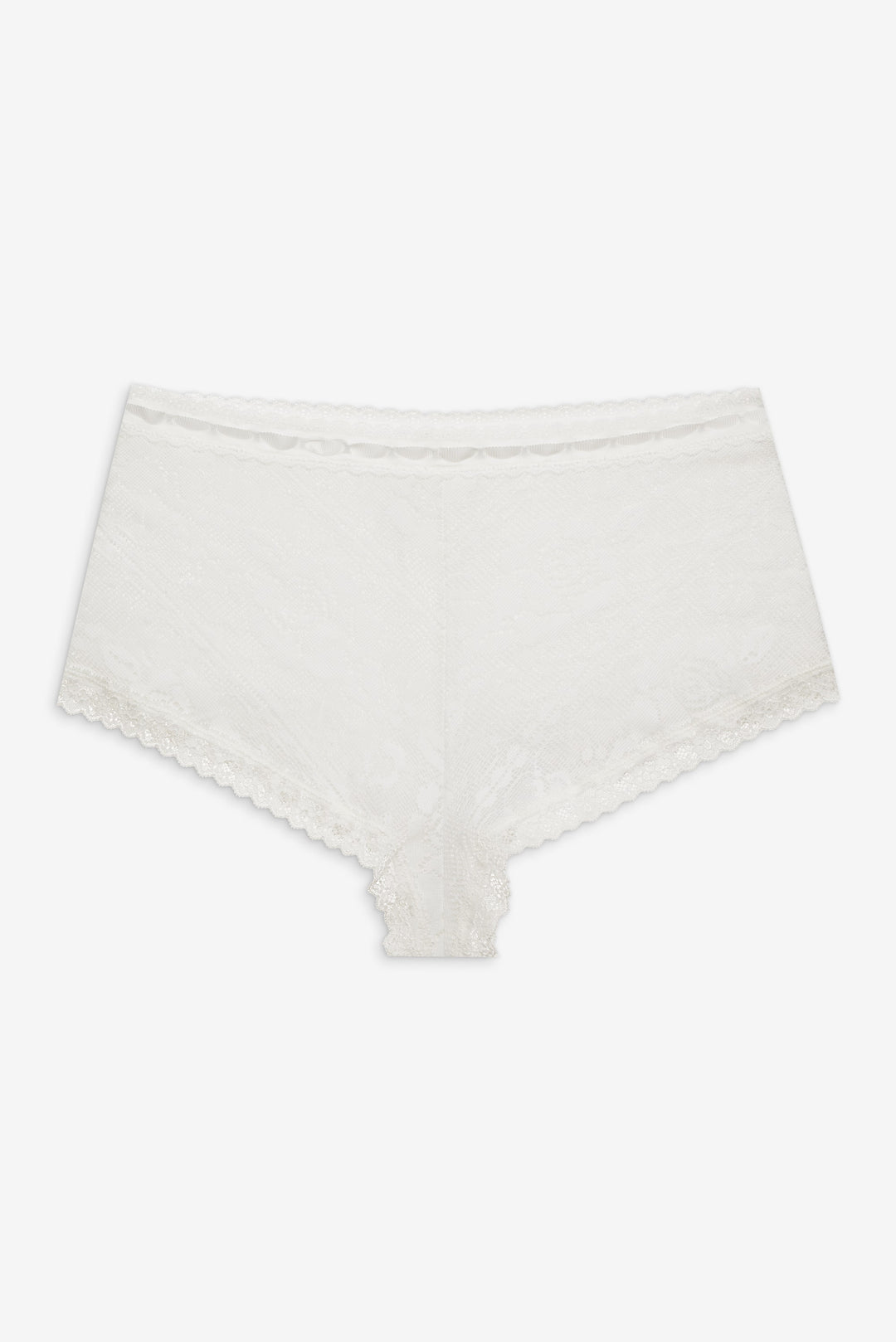 Women Antique Store Lace Shorts - White