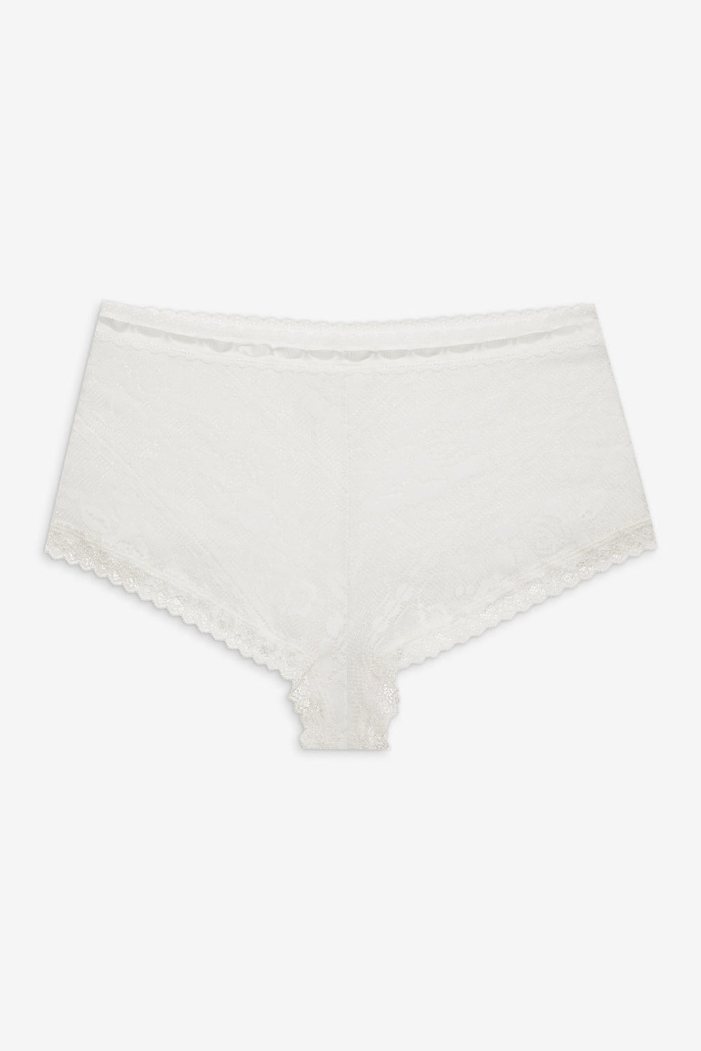Women Antique Store Lace Shorts - White