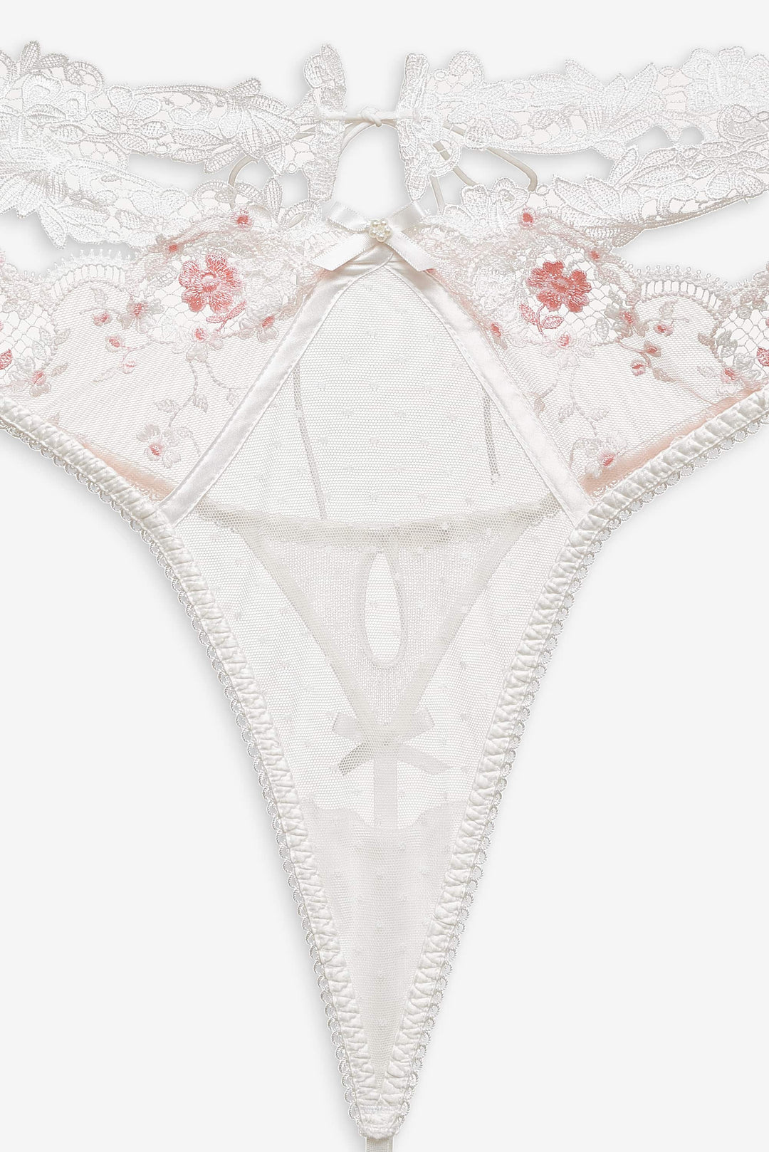 Women Le Fleur Thong Panty - Peach