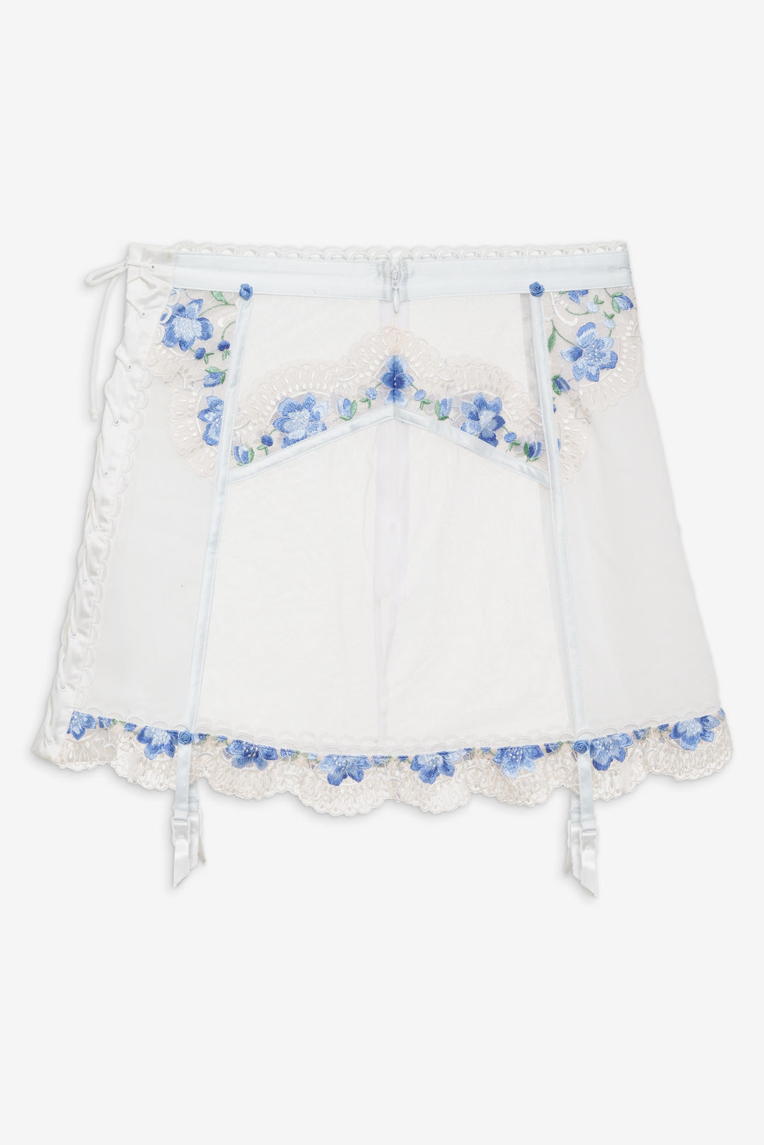 Women Festival Rose Skirt - Blue