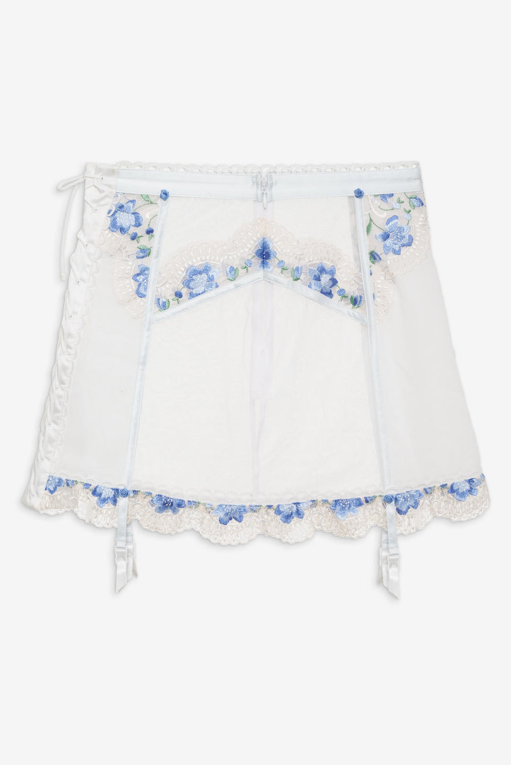 Women Festival Rose Skirt - Blue