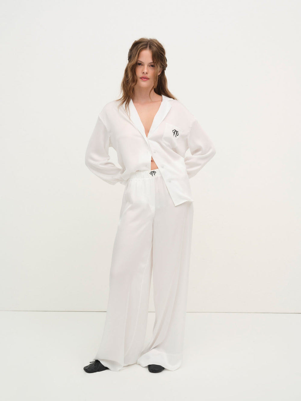 Women Everyday PJ Top - White