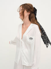 Women Everyday PJ Top - White
