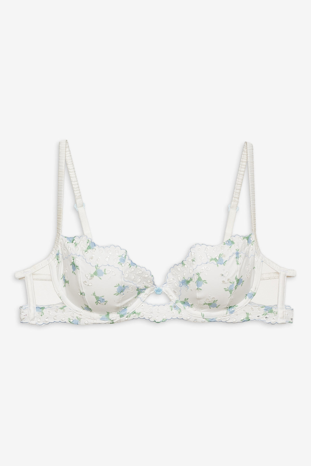 Women Budding Blossom Underwire Bra - White