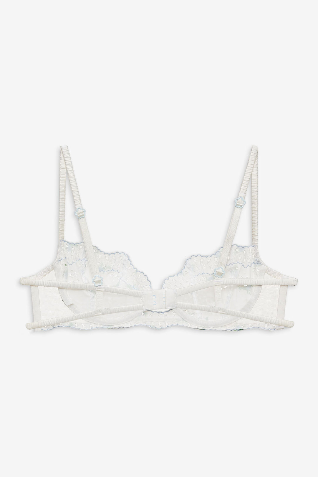 Women Budding Blossom Underwire Bra - White