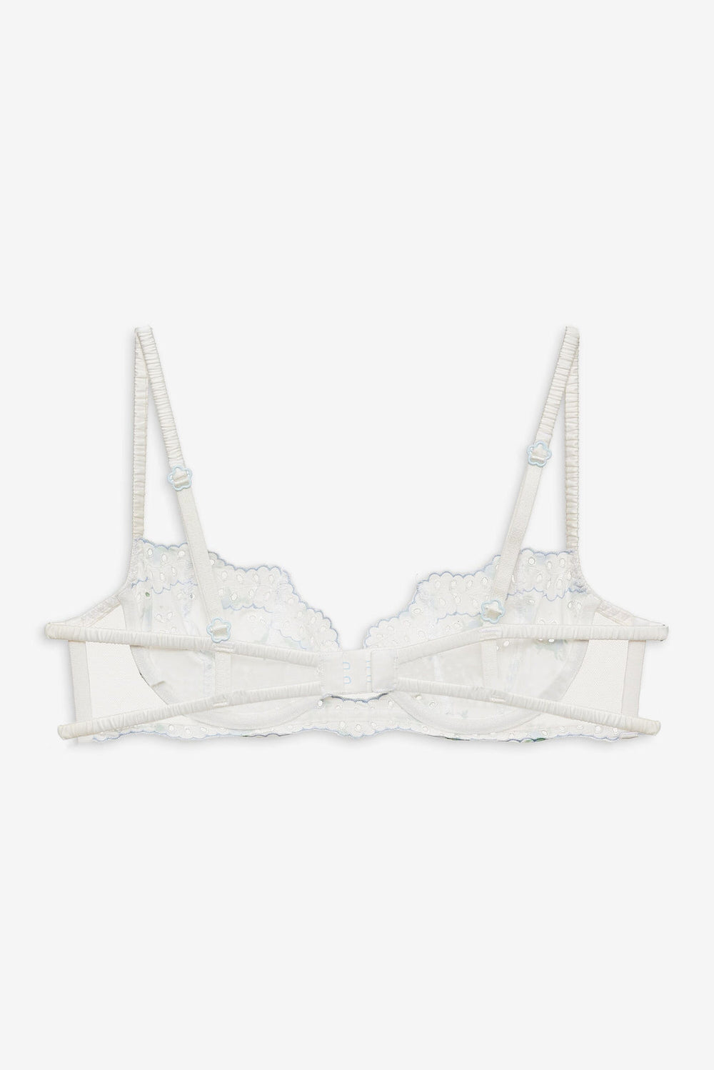 Women Budding Blossom Underwire Bra - White