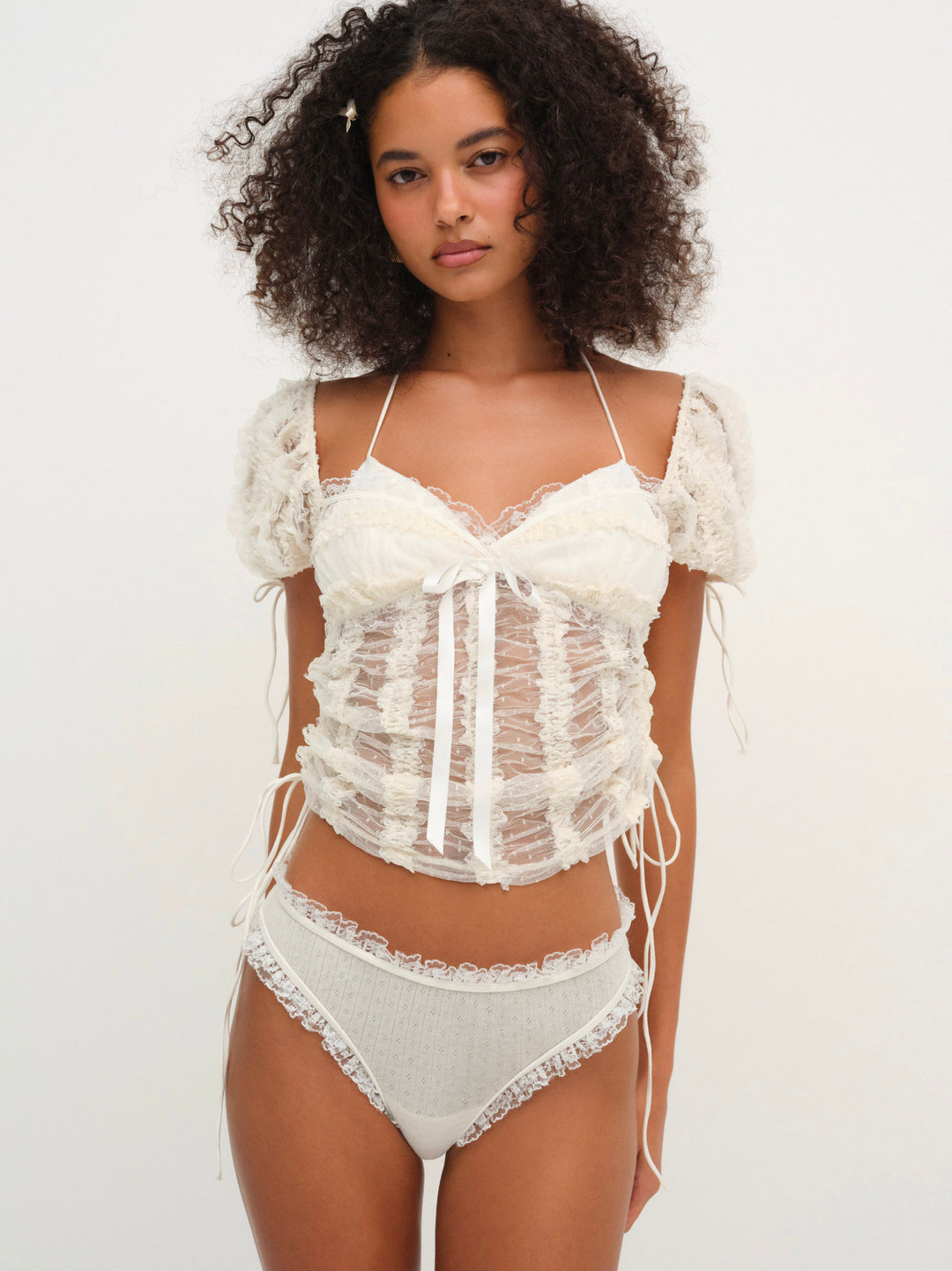 Women Romy Cheeky Panty - White
