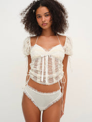 Women Romy Cheeky Panty - White