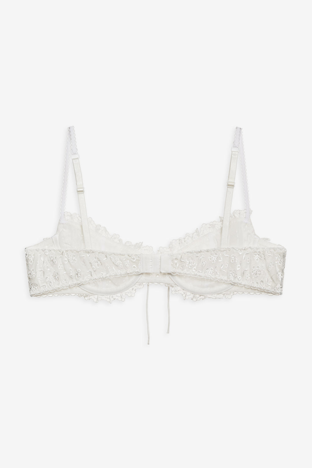 Women Layer Cake Chiffon Underwire Bra - White