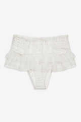 Women Layer Cake Chiffon Panty - White