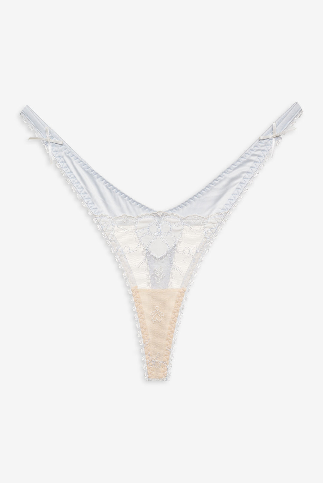 Women Pure Heart Thong Panty - White