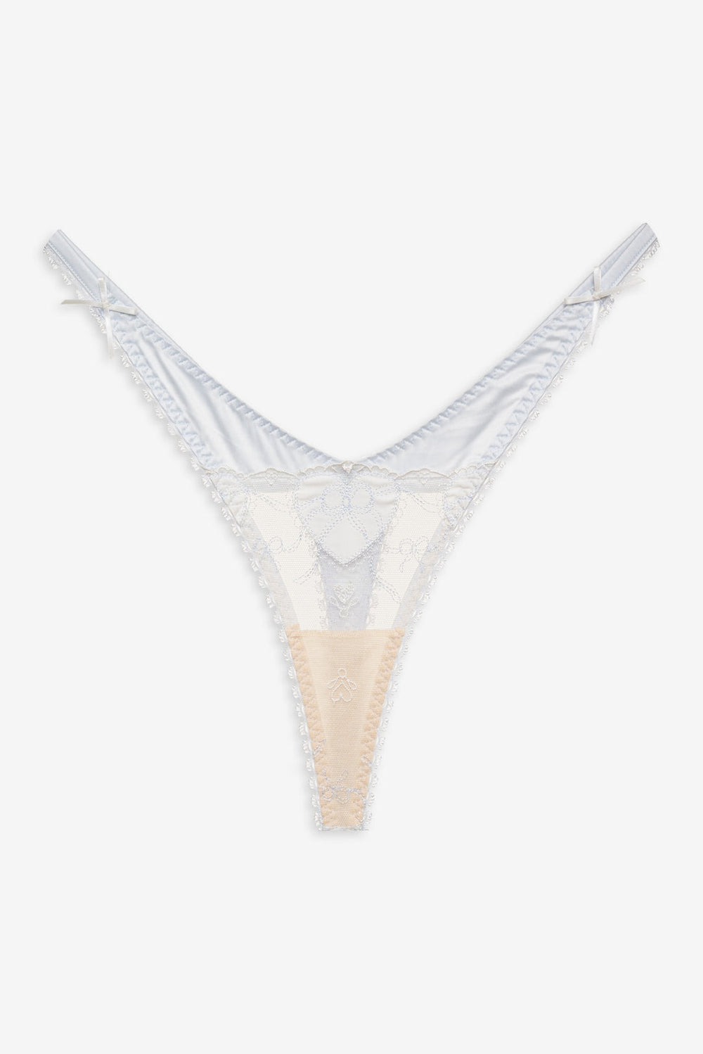 Women Pure Heart Thong Panty - White