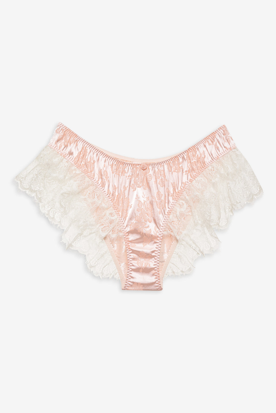 Women Audrey Jacquard Shorts - Peach