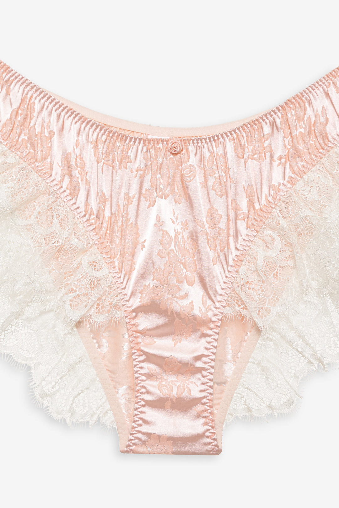 Women Audrey Jacquard Shorts - Peach