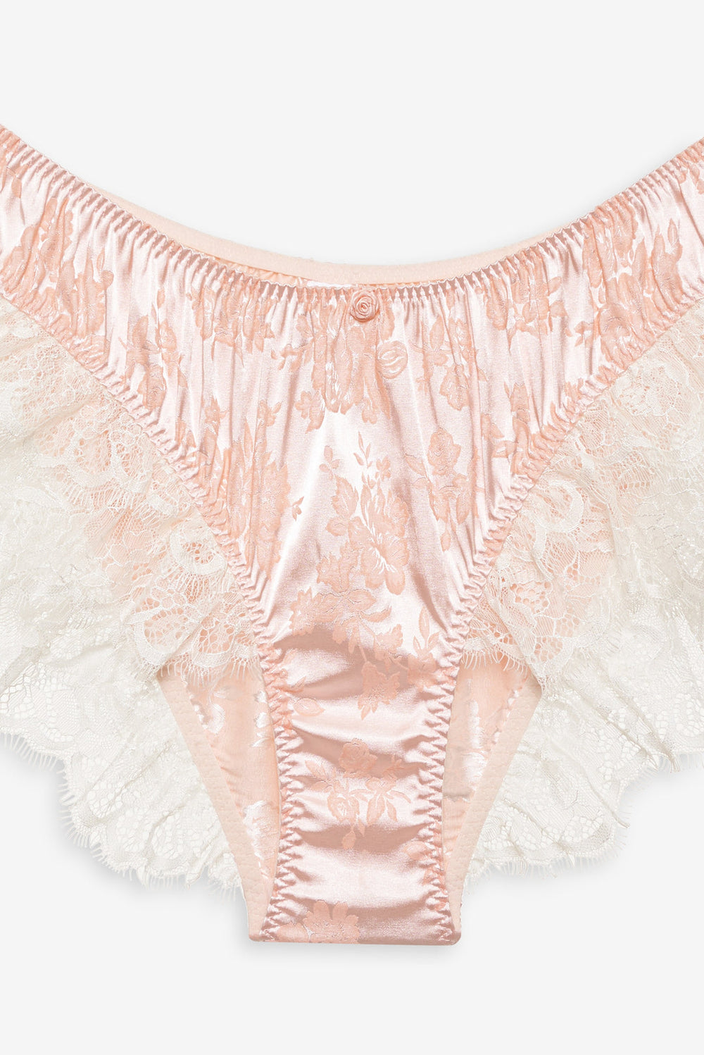 Women Audrey Jacquard Shorts - Peach