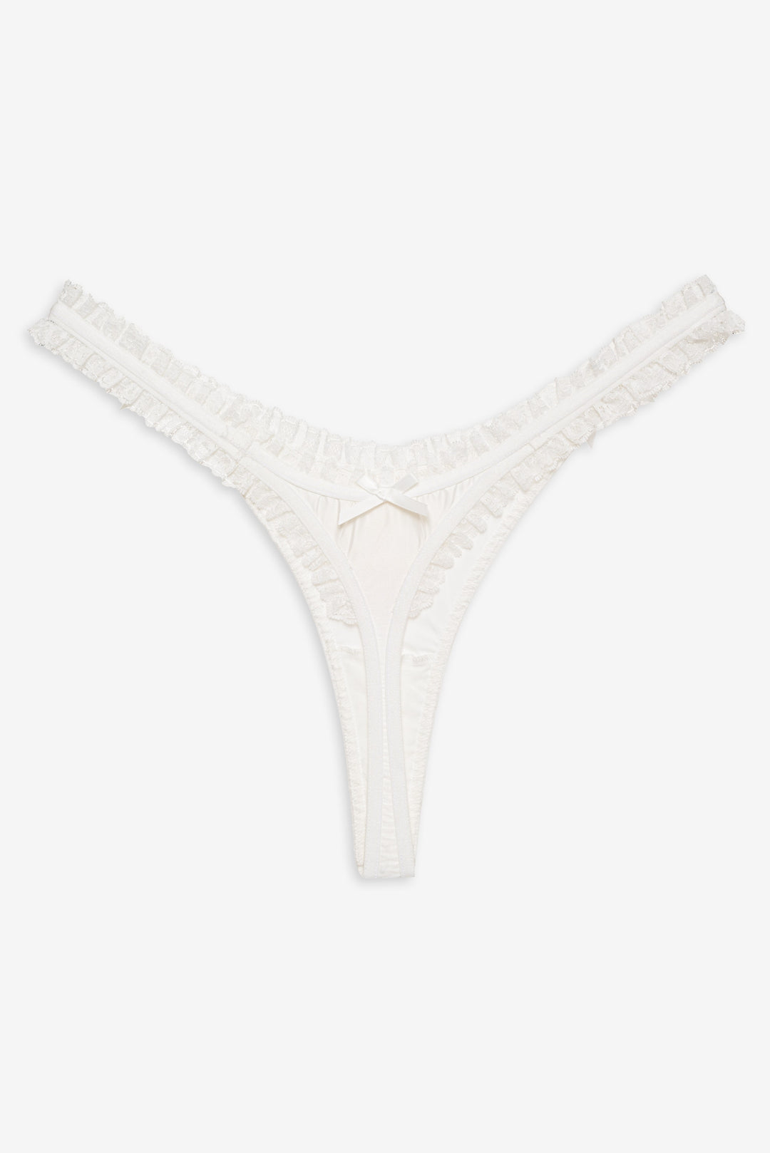 Women Bachelorette Thong Panty Pack - White