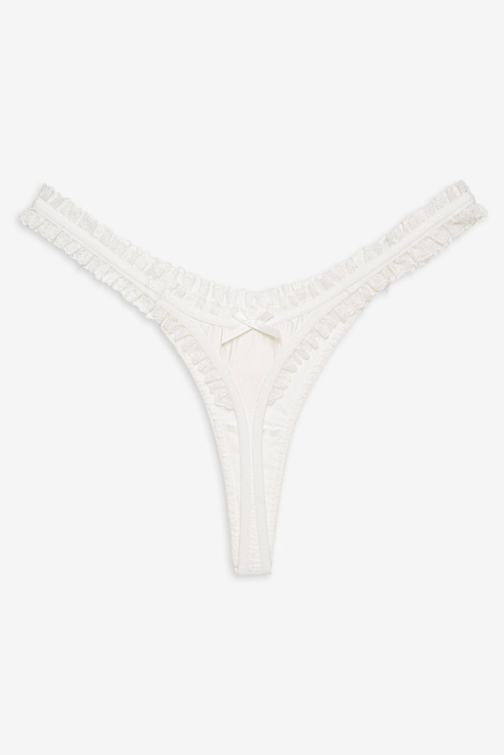 Women Bachelorette Thong Panty Pack - White