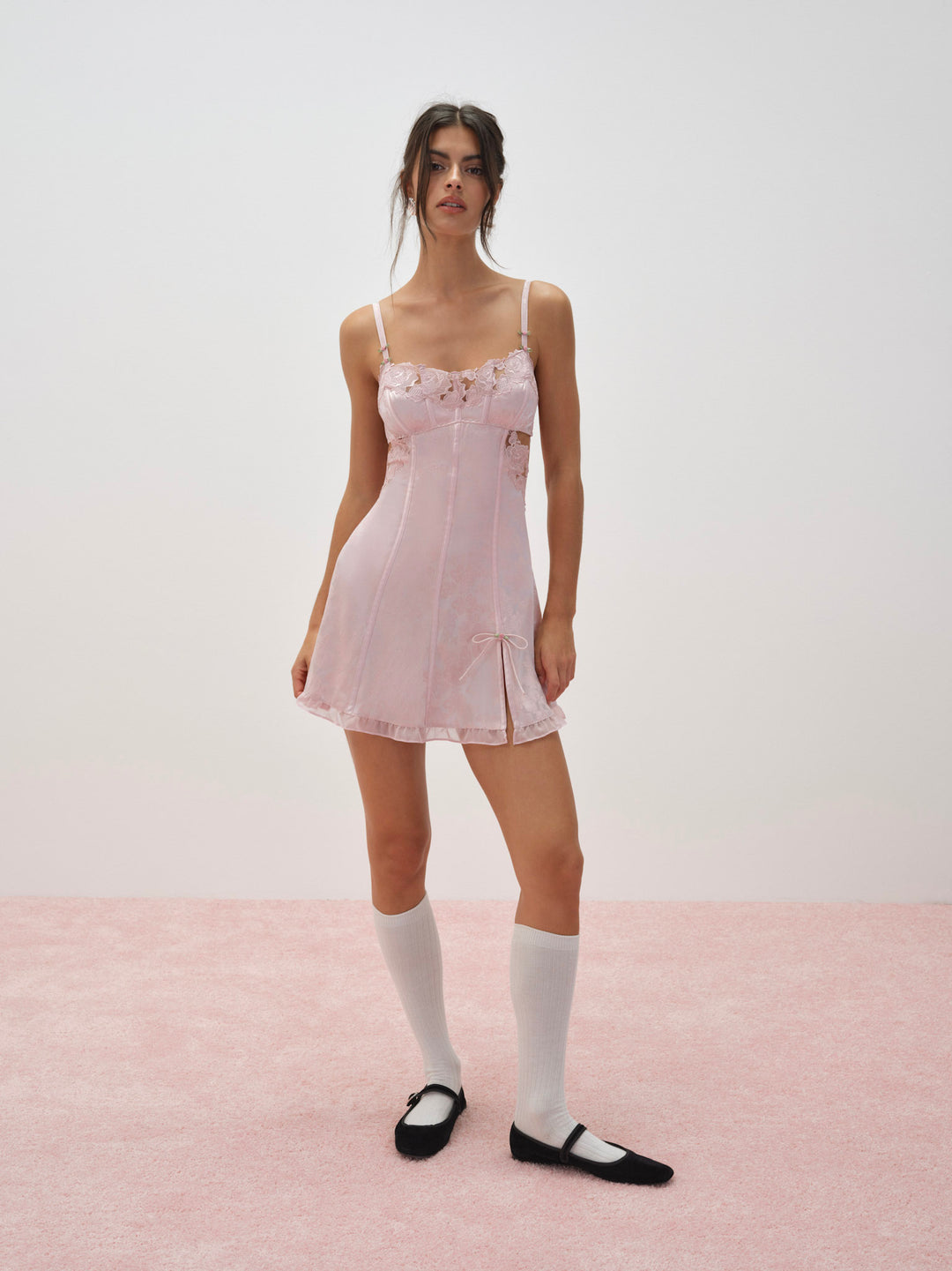 Women Blissful Blooms Slip Dress - Pink
