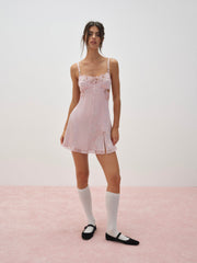 Women Blissful Blooms Slip Dress - Pink
