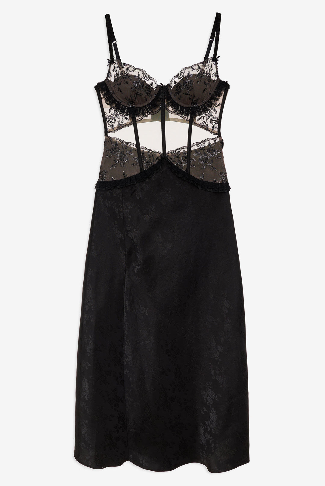 Women Sonia Maxi Slip Dress - Black