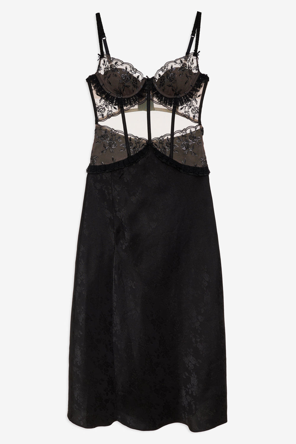 Women Sonia Maxi Slip Dress - Black