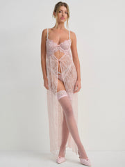 Women Camilla Maxi Slip Dress - Pink