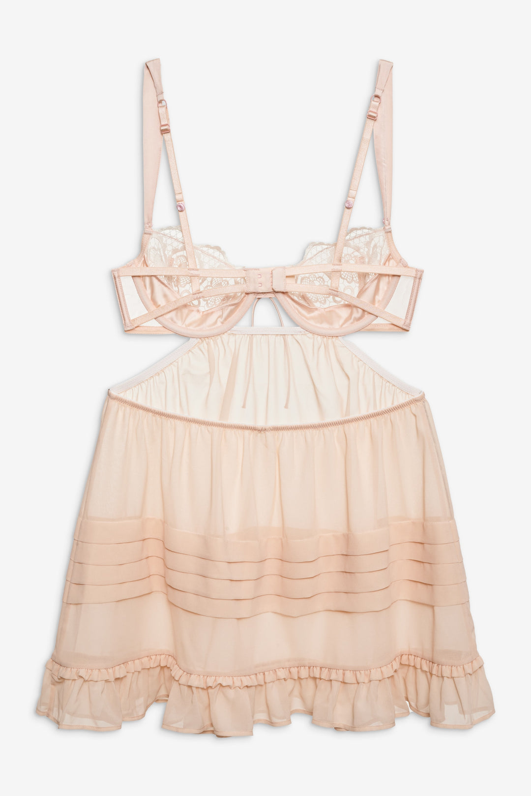 Women Tea Cake Lace Slip Dress - White