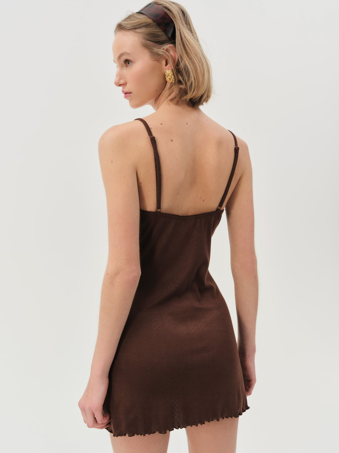 Women Elliana Slip Dress - Chocolate