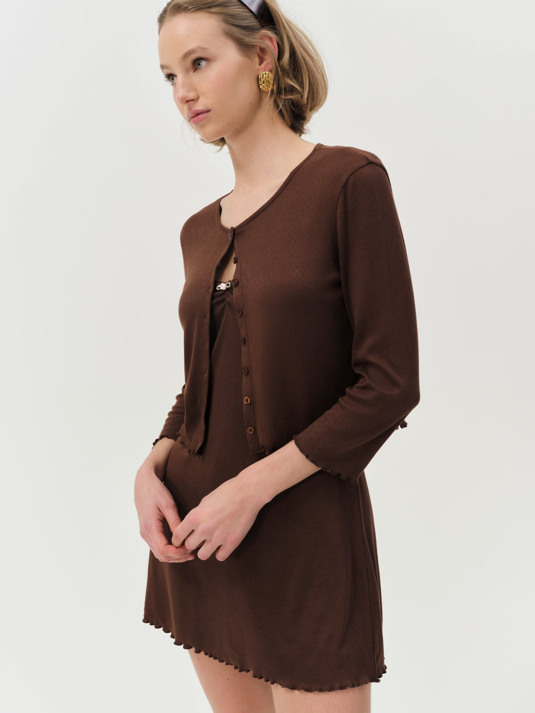 Women Elliana Slip Dress - Chocolate