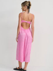Women Maye Embroidered Slip Dress - Pink