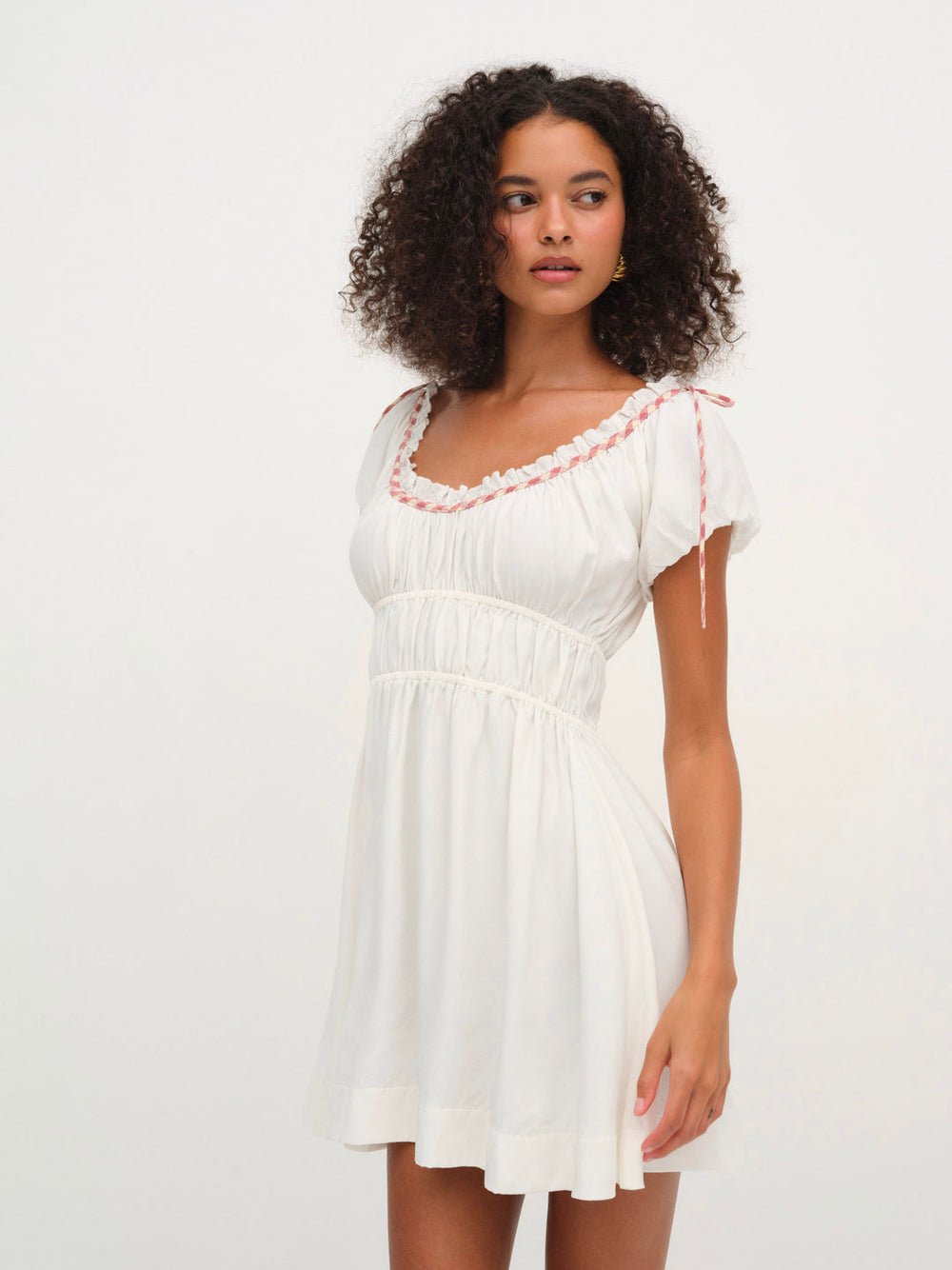 Women Georgia Corset Slip Dress - Red