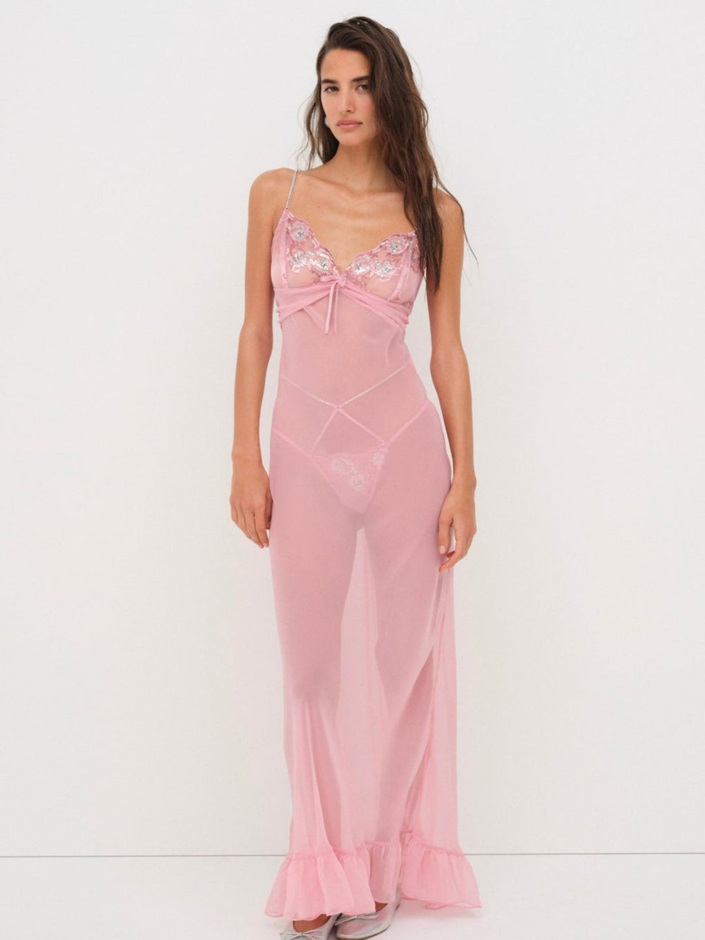 Women Kristi Maxi Slip Dress - Mauve
