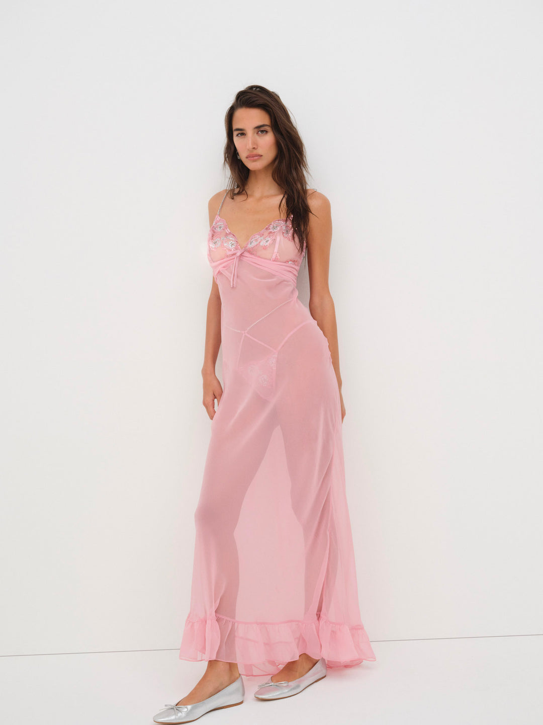 Women Kristi Maxi Slip Dress - Mauve