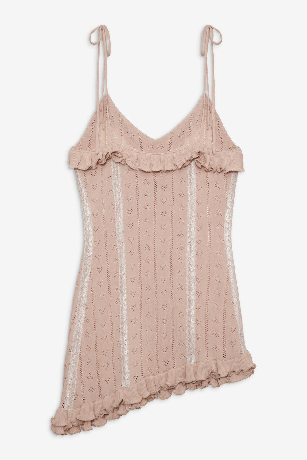 Women Eloise Asymmetric Knit Dress - Peach