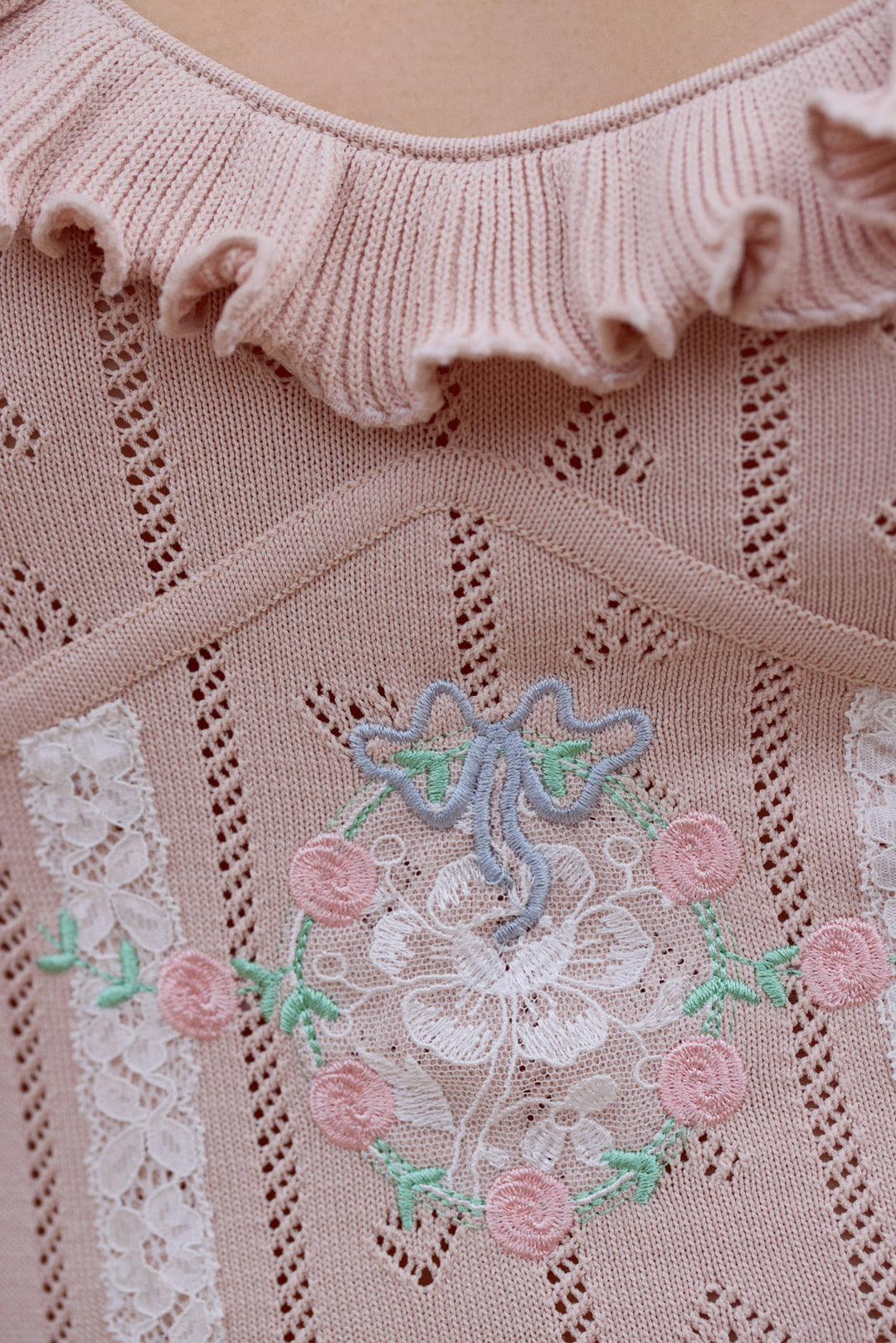 Women Eloise Asymmetric Knit Dress - Peach