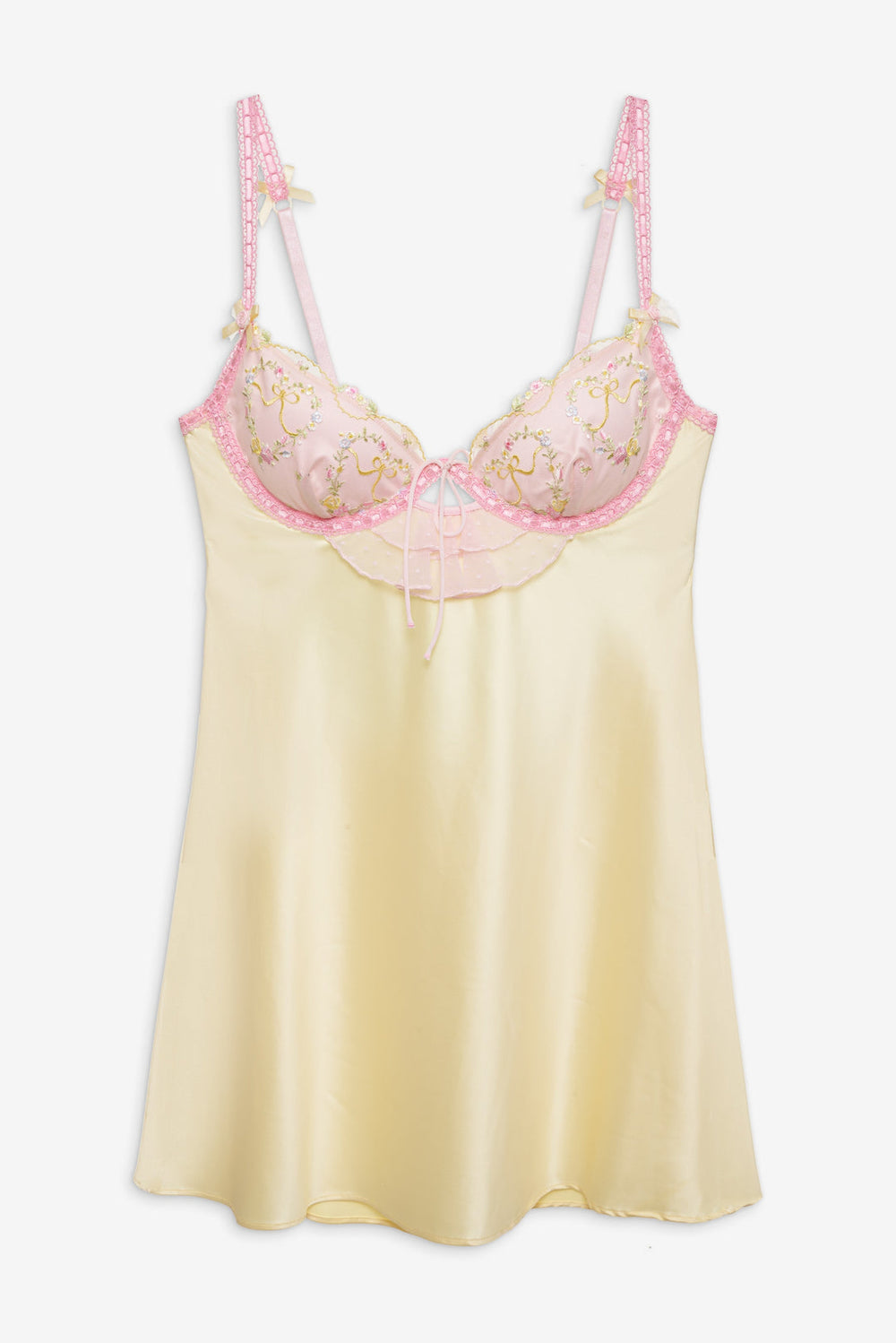 Women Sunny Bouquet Slip Dress - Multi Yellow