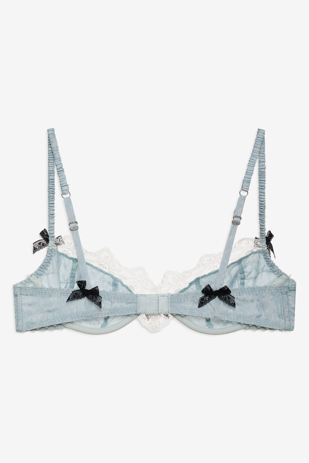 Women Bluebird Jacquard Underwire Bra - Dusty Blue