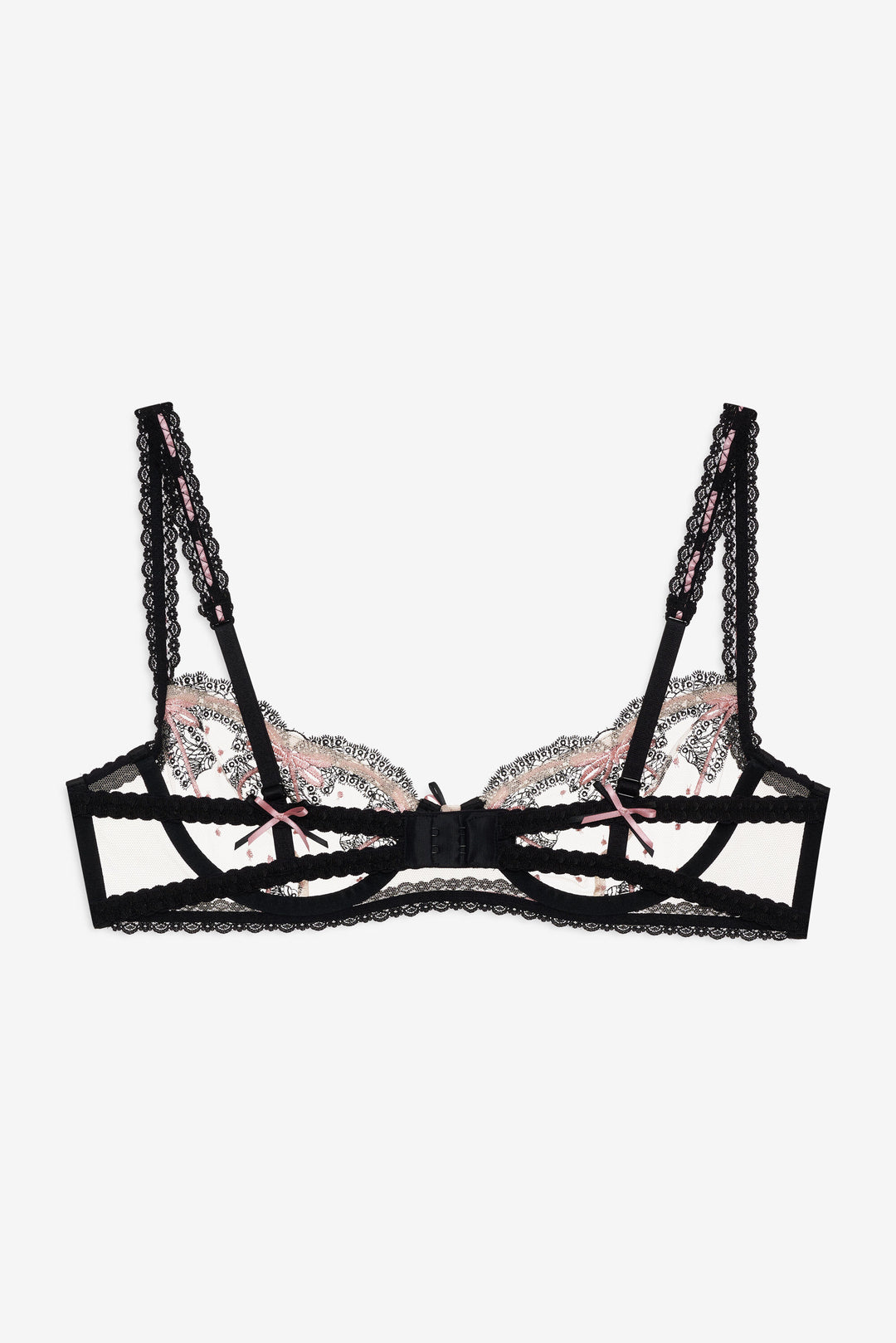 Women Love Letters Underwire Bra - Black