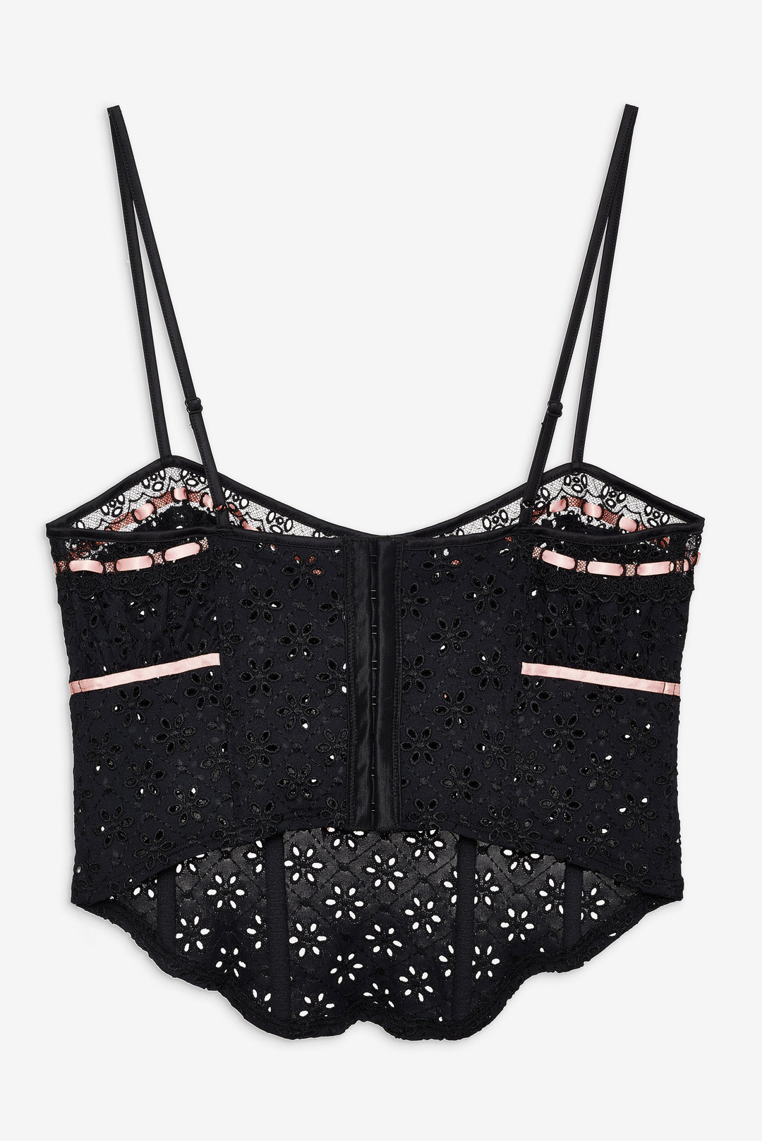 Women Elena Eyelet Bustier - Black