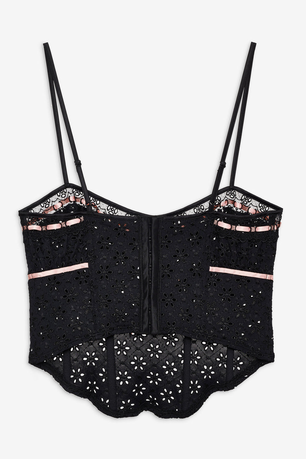 Women Elena Eyelet Bustier - Black