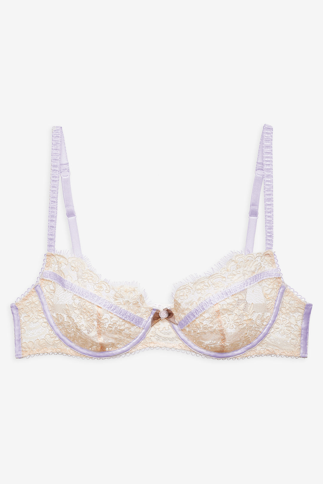 Women Victoria Lace Underwire Bra - Cream