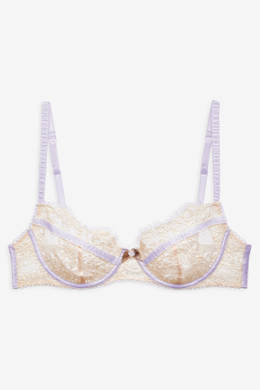 Women Victoria Lace Underwire Bra - Cream