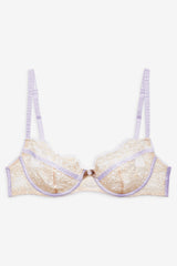 Women Victoria Lace Underwire Bra - Cream