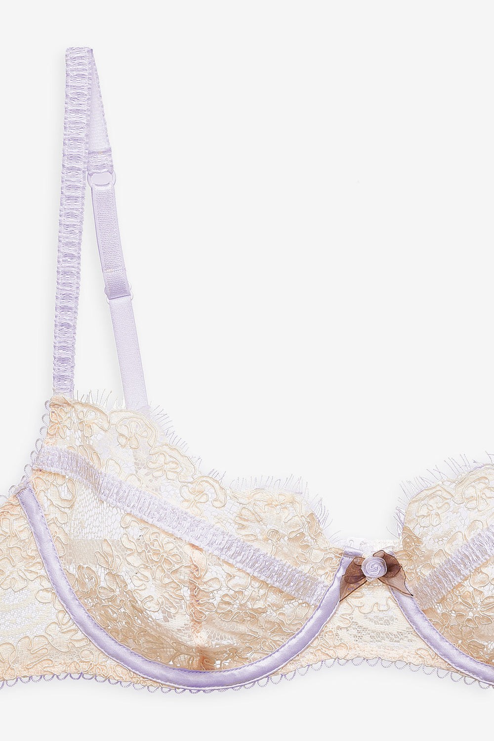 Women Victoria Lace Underwire Bra - Cream