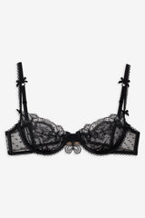 Women Papillon Underwire Bra - Black