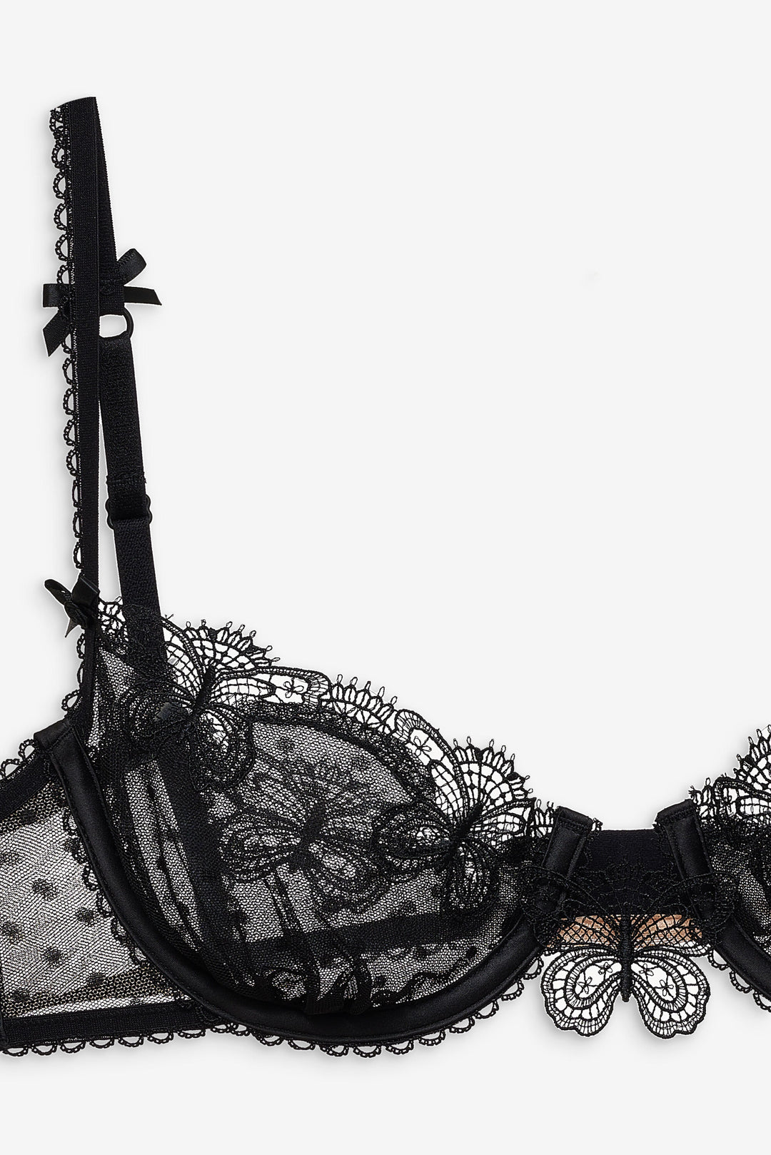 Women Papillon Underwire Bra - Black